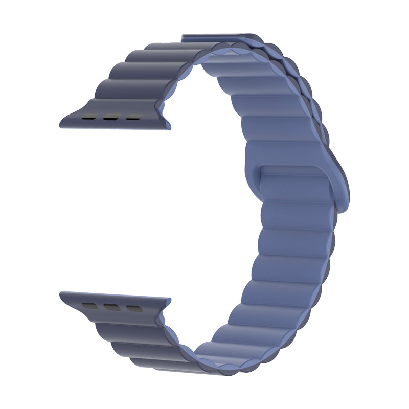 Bracelete Silicone Inmove Apple Watch Magnetic 44/45/46/49mm Dark/Light Blue