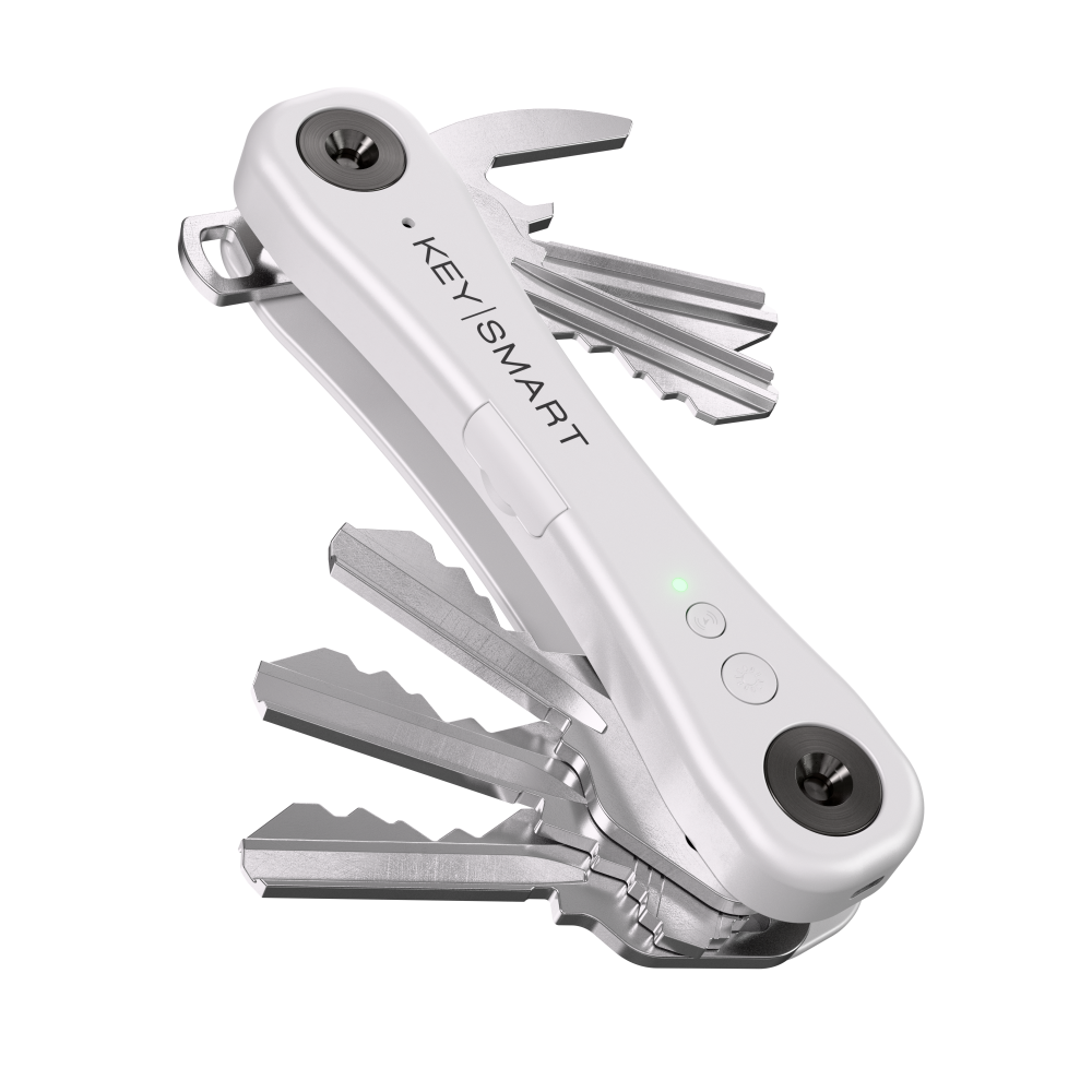 Porta-Chaves Keysmart Ipro V3 Works With Apple Find My; White
