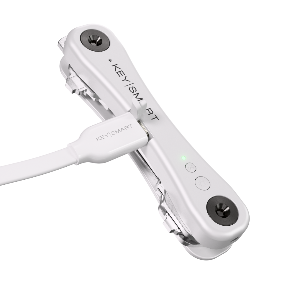 Porta-Chaves Keysmart Ipro V3 Works With Apple Find My; White