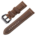 Bracelete Relogio Inmove Vintage Leather Smartwatch 22mm Brown
