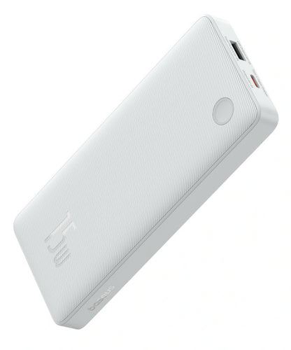 Baseus Powerbank Air Lite 10000Mah 15W Branca + Cabo Usb-C 30Cm