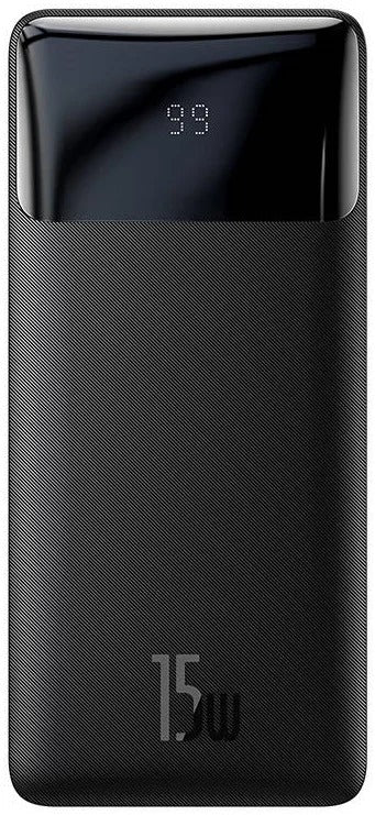 Baseus Power Bank Bipow Digital Display 10000Mah 15W Black Overseas