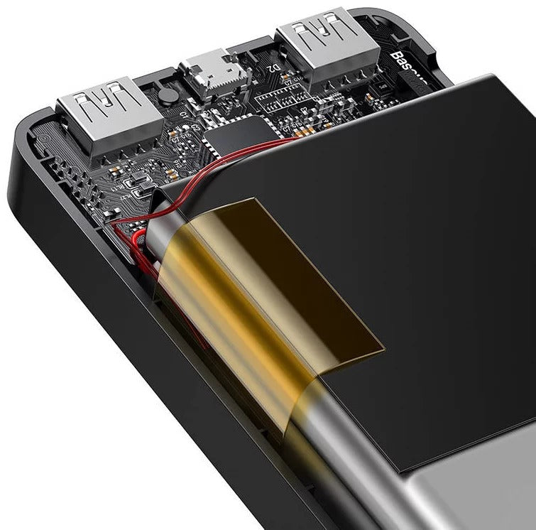 Baseus Power Bank Bipow Digital Display 10000Mah 15W Black Overseas