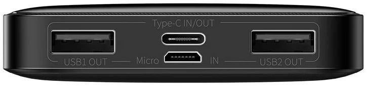 Baseus Power Bank Bipow Digital Display 10000Mah 15W Black Overseas
