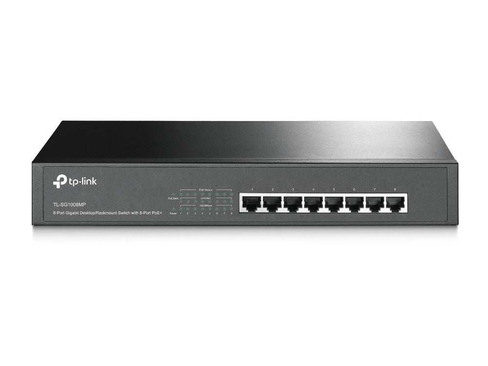 Switch TP-LINK 8 Portas GigabitPOE - TL-SG1008MP