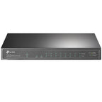 Tp-Link Switch 10 Portas Gigabit PoE+ 8 Portas Gigabit PoE+ 1 Porta Gigabit RJ45 1 Porta Gigabit SFP Slots 802.3at/af 63W Pó Caixa Desktop Metálica