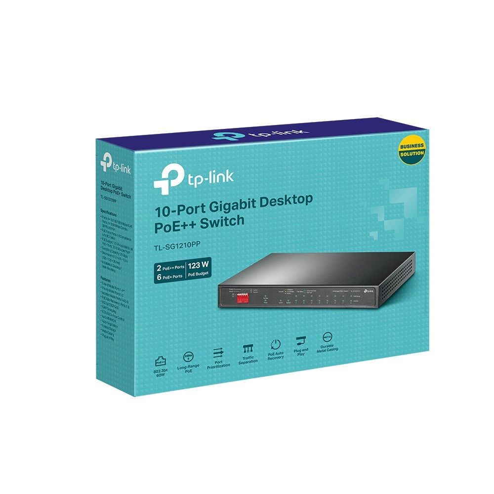 Tp-Link Tl-Sg1210Pp Switch Nao Administrado Gigabit Ethernet (10/100/1000 )POE