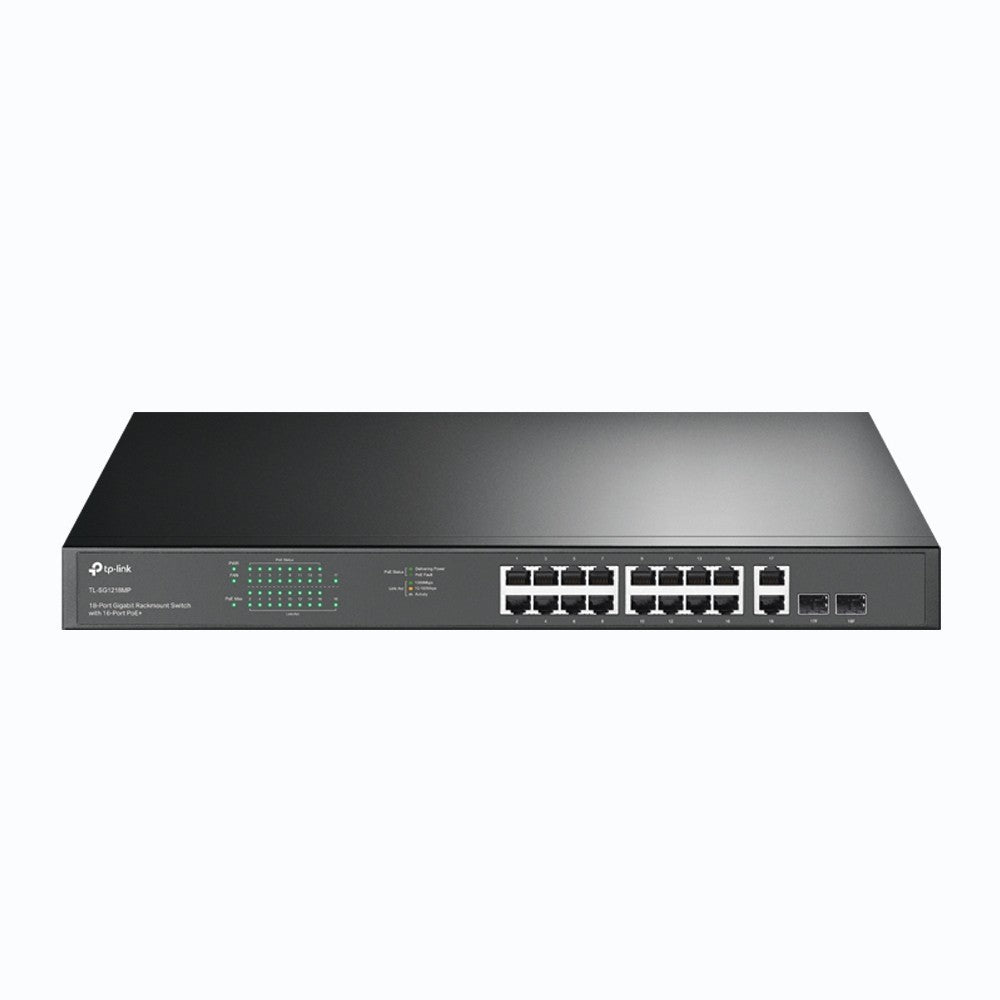 Tp-Link Switch 18-PORTAS GIGABIT RACK MOUNT Switch COM 16-PORTAS POE+