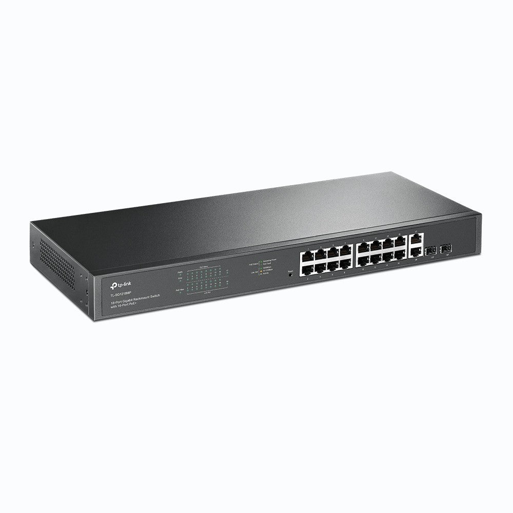 Tp-Link Switch 18-PORTAS GIGABIT RACK MOUNT Switch COM 16-PORTAS POE+