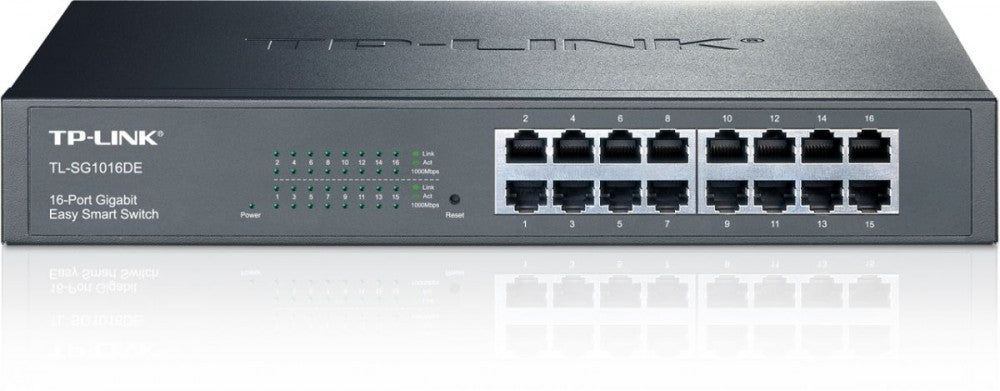 Tp-Link Switch TL-SG1016DE 16 Portas Gigabit Smart Managed Rack Mountable