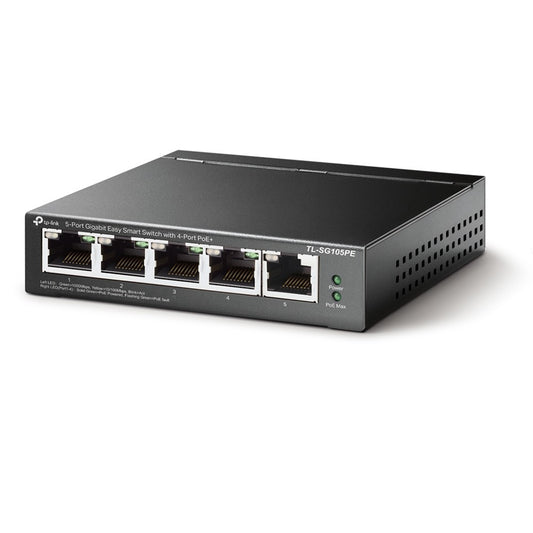 Tp-Link Switch 5-Portas Gigabit Easy Smart com 4-Port PoE+