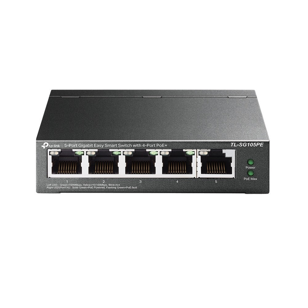 Tp-Link Switch 5-Portas Gigabit Easy Smart com 4-Port PoE+