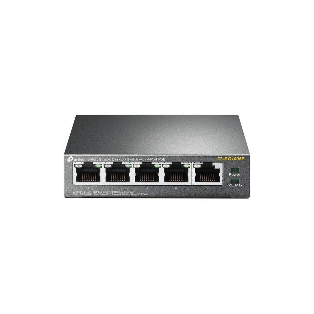 Tp-Link Switch TL-SG1005P 5 Portas Gigabit UnManaged PoE+