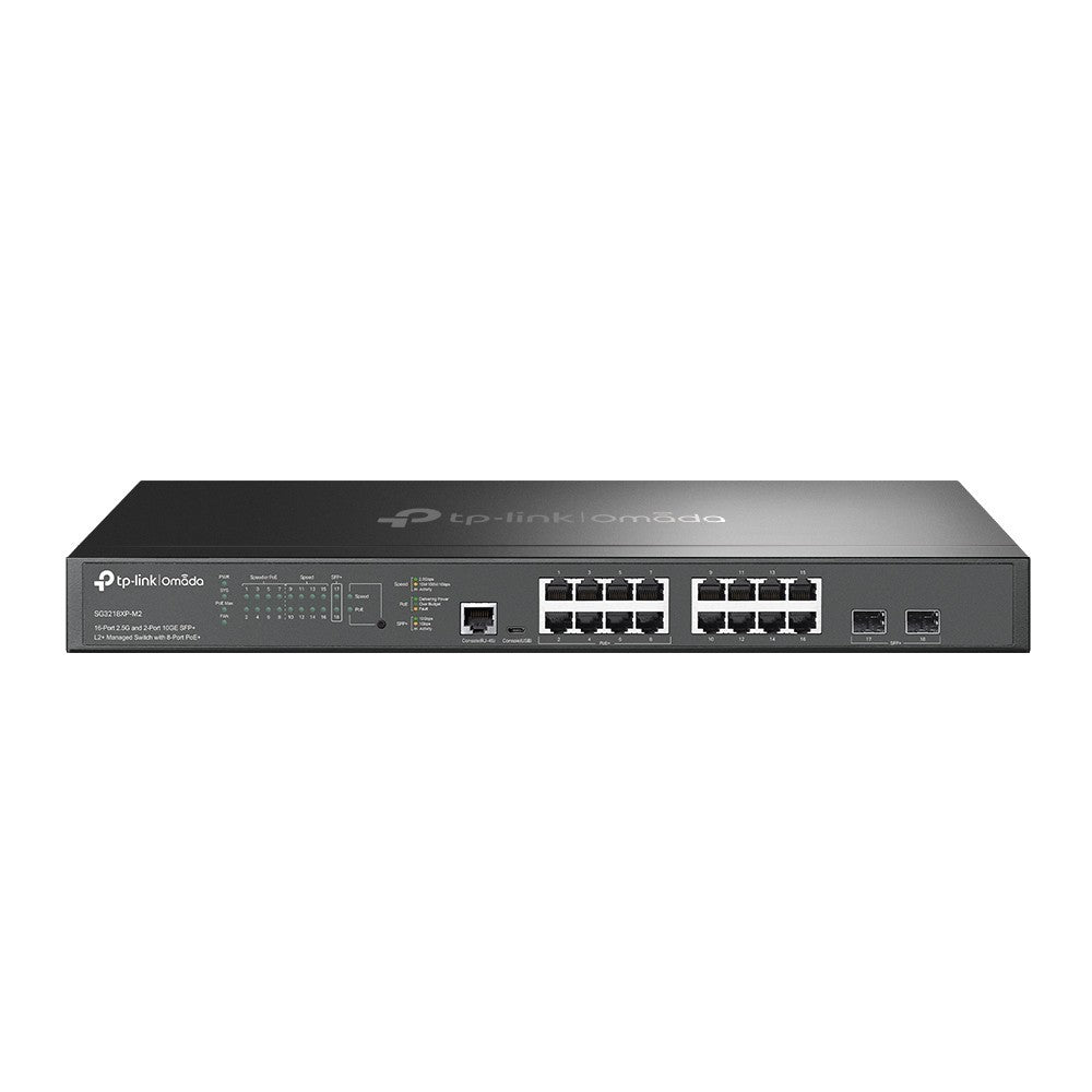 Tp-Link Switch 16-Port 2.5G And 2-Port 10Ge Sfp+ L2+ Managed With 8-Port Poe+