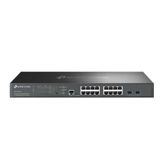 Tp-Link Switch 16-Port 2.5G And 2-Port 10Ge Sfp+ L2+ Managed With 8-Port Poe+