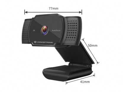 Conceptronic 2K Super HD Autofocus Webcam c/ Microfone