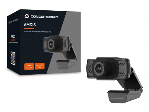 Conceptronic 1080P Full HD Webcam com Microfone