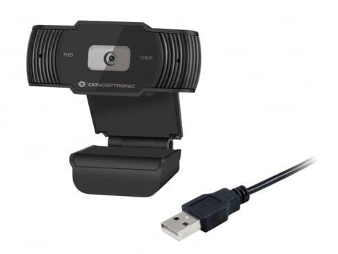 Conceptronic 1080P Full HD Webcam com Microfone