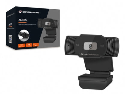 Conceptronic 1080P Full HD Webcam com Microfone