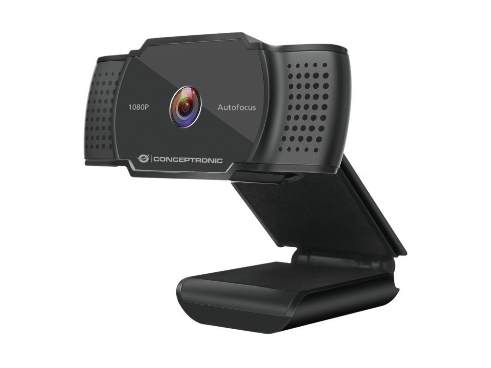 Conceptronic 1080P Full HD Autofocus Webcam c/ Microfone