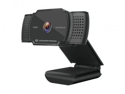 Conceptronic 1080P Full HD Autofocus Webcam c/ Microfone