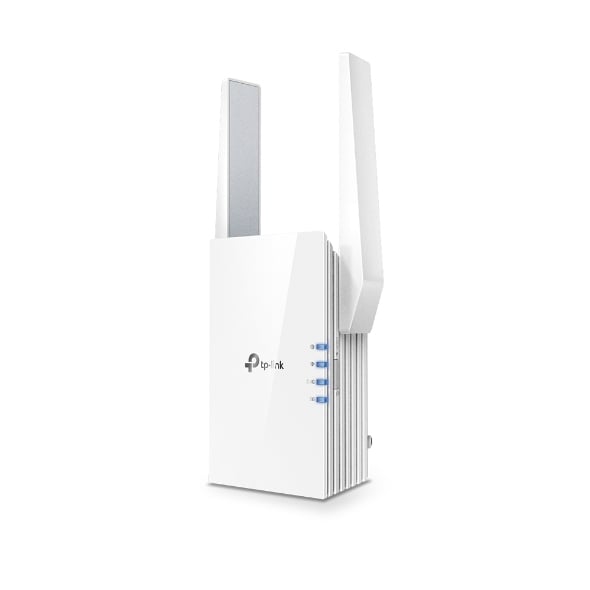 Tp-Link AX1500 Wi-Fi 6 Extensor de Cobertura Broadcom 1.5GHz Tri-Core CPU 2 Antenas externas 1 Porta Gigabit Port 1201Mbps@5GHz 300Mbps@2.4GHz WPS Downlink