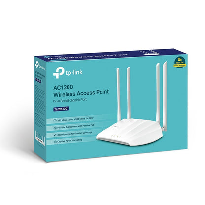 Tp-Link Acess Point AC1200 Dual-Band Wi-Fi 867Mbps+300Mbps TL-WA1201