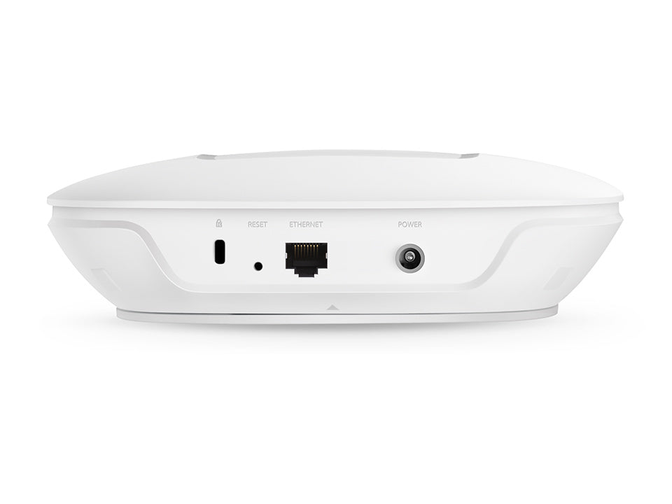 Tp-Link AC1750 Wireless Dual Band Gigabit Ceiling Mount Access Point Qualcomm 450Mbps at 2.4GHz + 1300Mbps at 5GHz 802.11a/b/g/n/ac Beamforming 1 Gigabit LAN 802.3at PoE Supported Centralized Management Multi-SSID 6 internal Antenas Ceiling/W