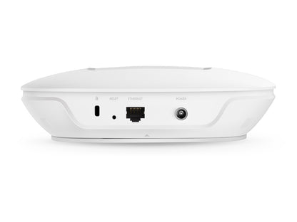 Tp-Link AC1750 Wireless Dual Band Gigabit Ceiling Mount Access Point Qualcomm 450Mbps at 2.4GHz + 1300Mbps at 5GHz 802.11a/b/g/n/ac Beamforming 1 Gigabit LAN 802.3at PoE Supported Centralized Management Multi-SSID 6 internal Antenas Ceiling/W