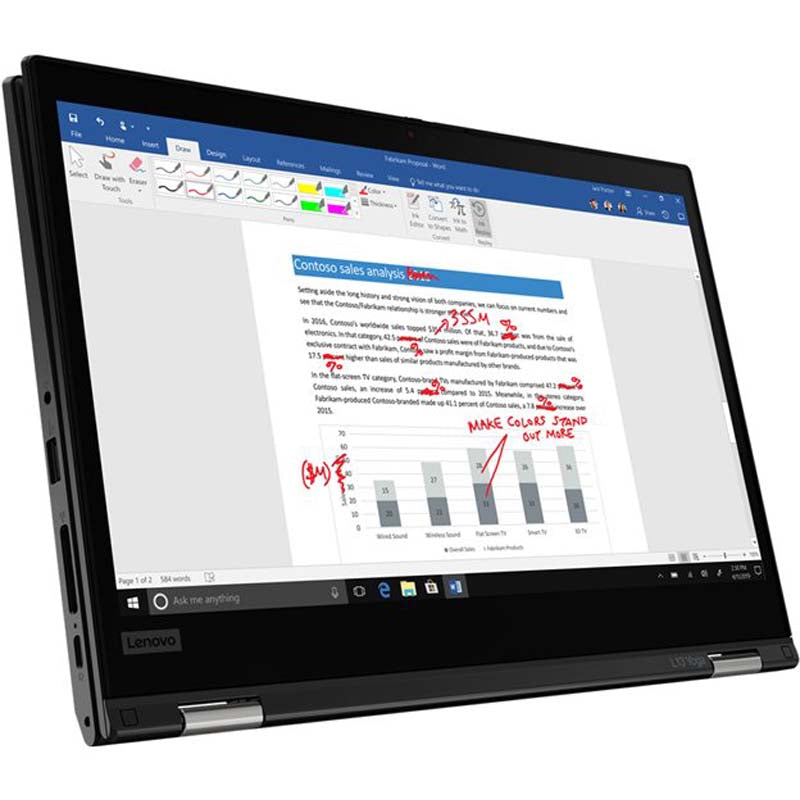Lenovo Portátil Thinkpad L13 Yoga 20R6 I3-10110U/8Gb/256Gb Ssd/W10H