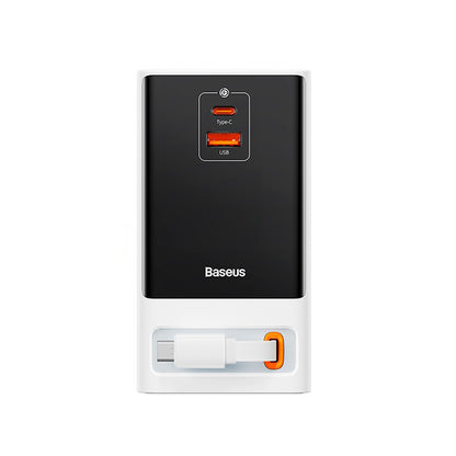 Os-Baseus Powercombo Digital Powerstrip 2Ac+1U+1C+Retractable-C 65W