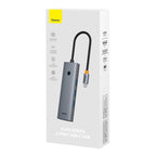 Baseus Hub Usb-C Flite 6-Port PD 100W Cinza