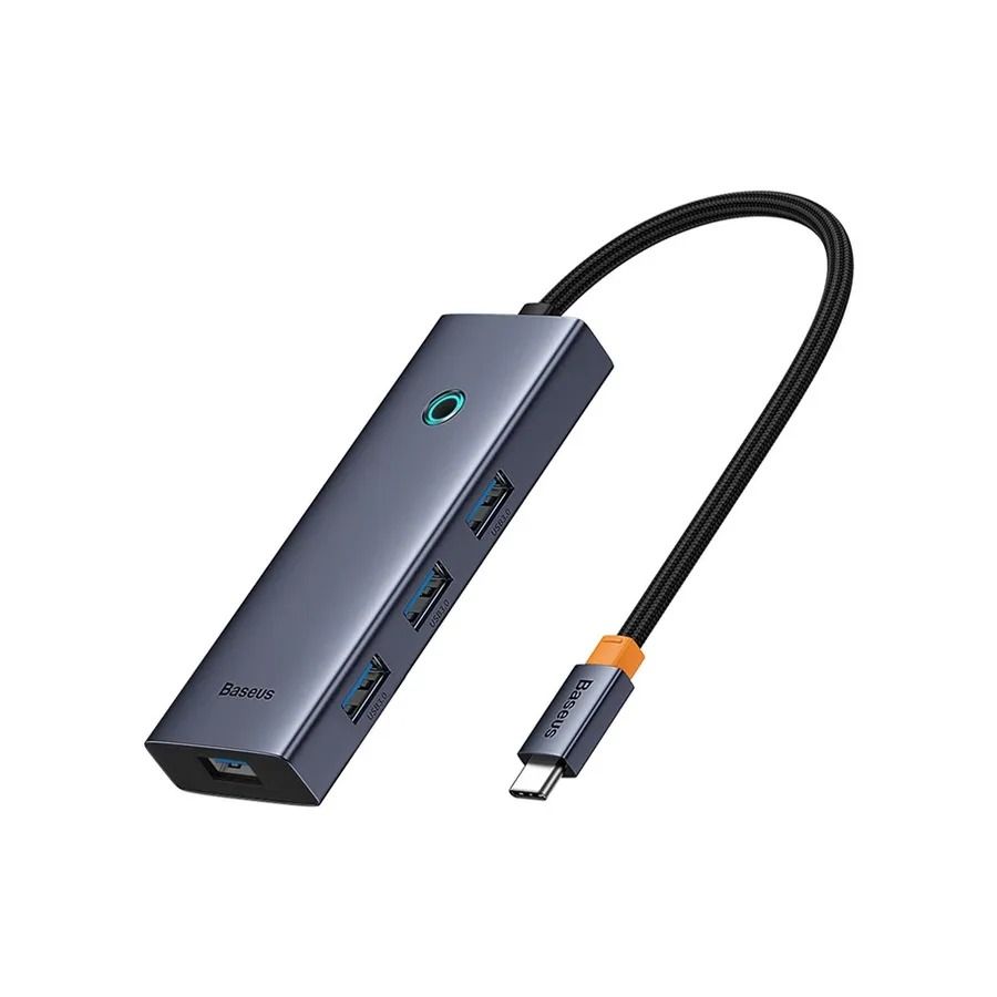 Baseus Hub Usb UltraJoy 5in1 5-Portas (1xHdmi 4K@30Hz + 4xUsb 3.0) Cinza