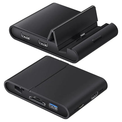 Baseus Mate Docking Type-C Mobile Phone Intelligent Hub Docking Station Pro Preto