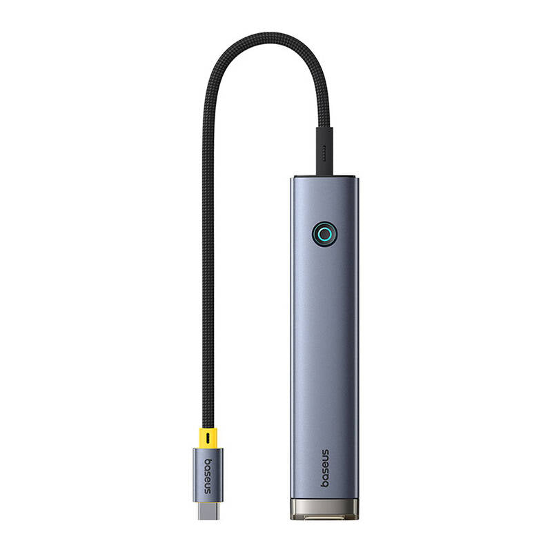 Baseus Ultrajoy Series 7-Port Hub Air Space Cinza (Type-C To Hdmi4K@60Hz*1+Usb3.0*2+Pd*1+Sd/Tf3.0*1+3