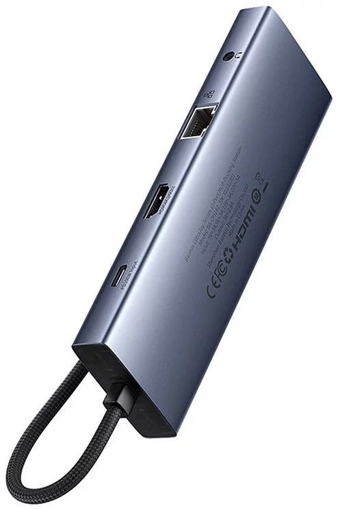 Baseus Ultrajoy Series 10-Port Hub Docking Station Space Cinza Type-C To Hdmi 4K@60Hz * 1 + Vga * 1 + Usb 3.0