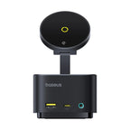 Baseus Magpro Series Ii 7-In-1 Hub Magnetic Wireless Charging 15W Cosmic Preto (Usb-C To 1 * Hdmi 4K@60Hz