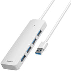 Hub Usb Baseus Ultrajoy 4-Portas Lite 100Cm Branco