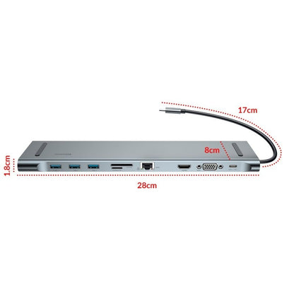 Baseus Hub de Interface CATSX-F0G | Cinzento