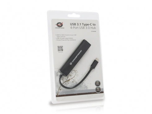 Conceptronic USB 3 1 Type-C-4 Portas USB 3.0 Hub