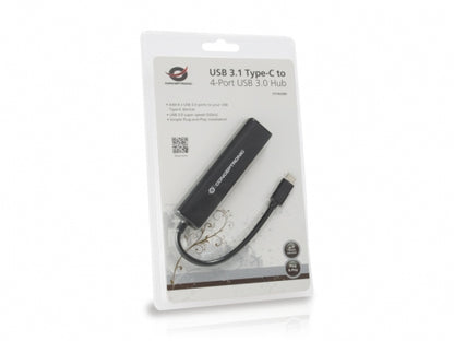 Conceptronic USB 3 1 Type-C-4 Portas USB 3.0 Hub