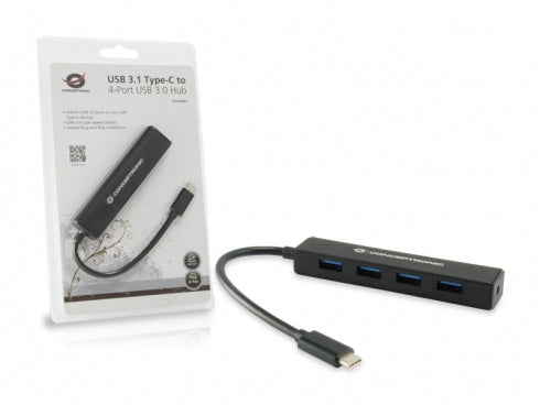 Conceptronic USB 3 1 Type-C-4 Portas USB 3.0 Hub