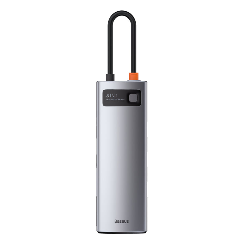 Baseus Hub 8em1 Metal Gleam Series USB-C p/3xusb