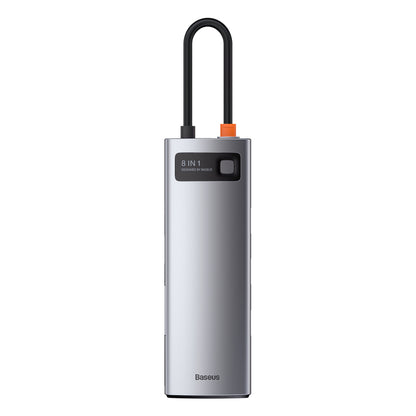 Baseus Hub 8em1 Metal Gleam Series USB-C p/3xusb
