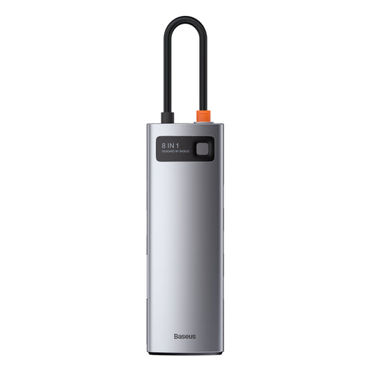 Baseus Hub 8em1 Metal Gleam Series USB-C p/3xusb