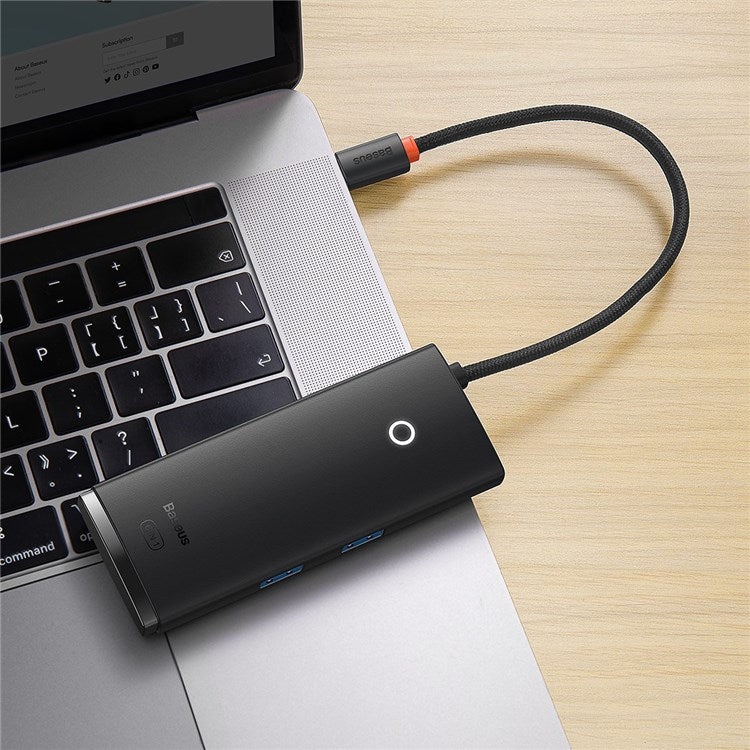 Baseus Hub 6em1 Usb-C para 2x Usb 3.0 + Usb-C PD + Hdmi + SD/TF
