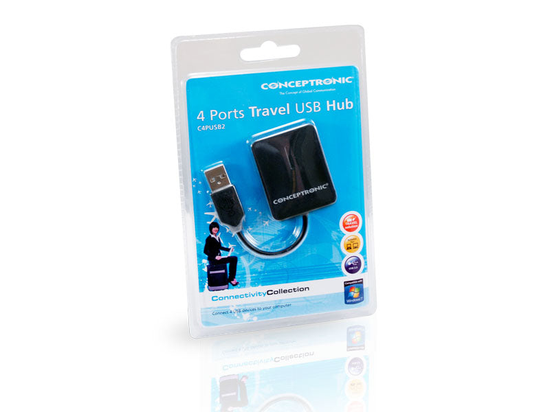 Conceptronic 4 Portas Travel USB Hub