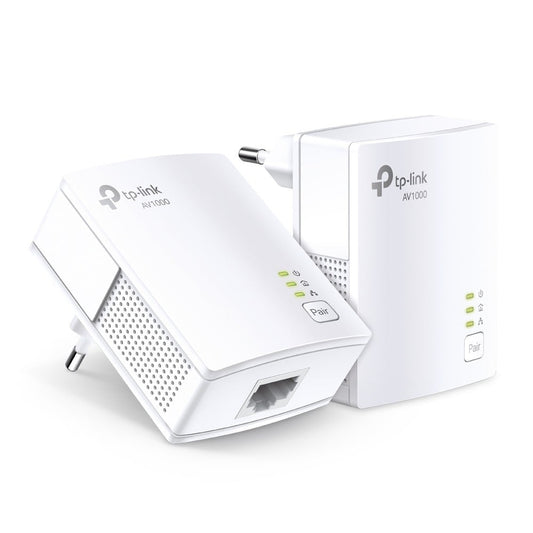 Tp-Link AV1000 Powerline Starter Kit Broadcom 1 porta Gigabit 1000Mbps Powerline HomePlug AV PLC Utility Twin Pack
