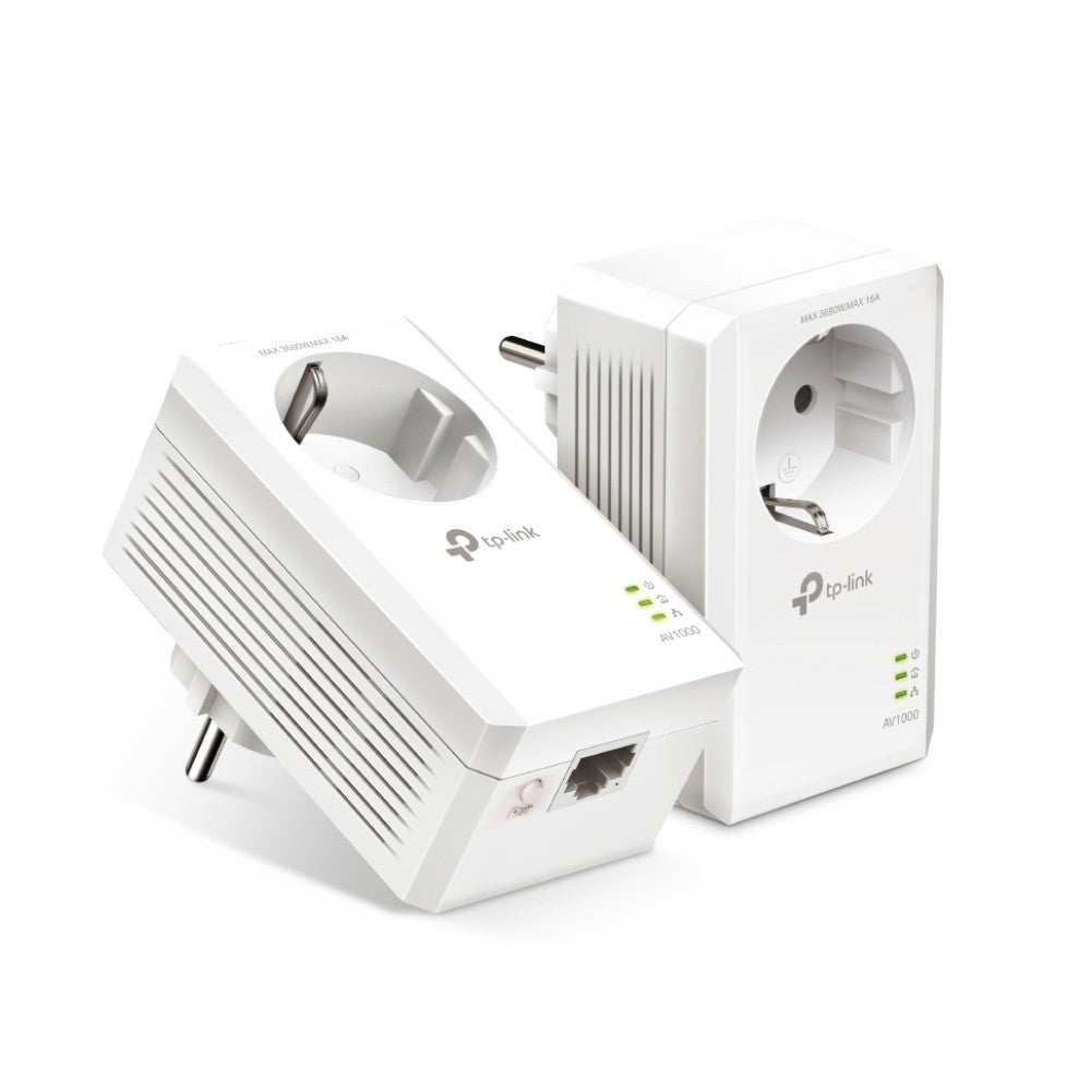 Tp-Link Kit AV1000 Passthrough Powerline 1 Porta Gigabit 1000Mbps HomePlug AV2
