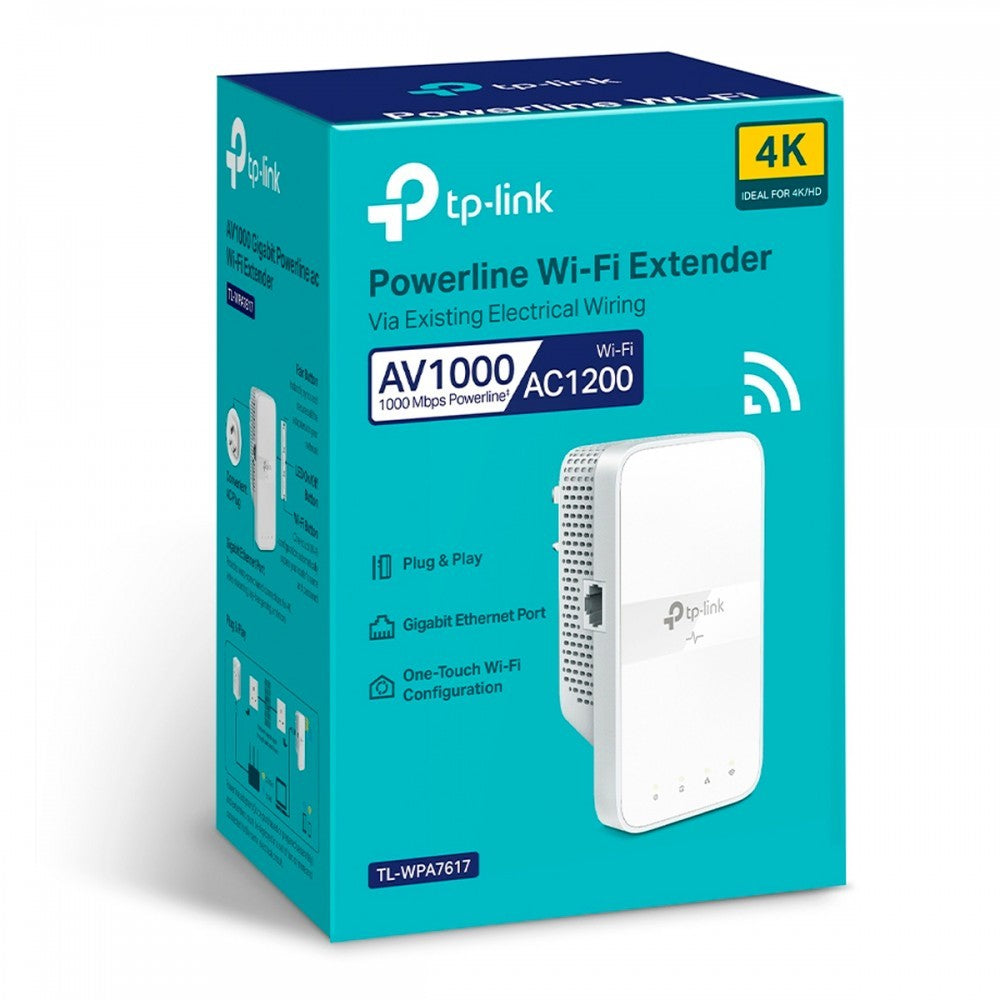 Tp-Link AV1000 GIGABIT Powerline AC1200 WI-FI EXTENDER
